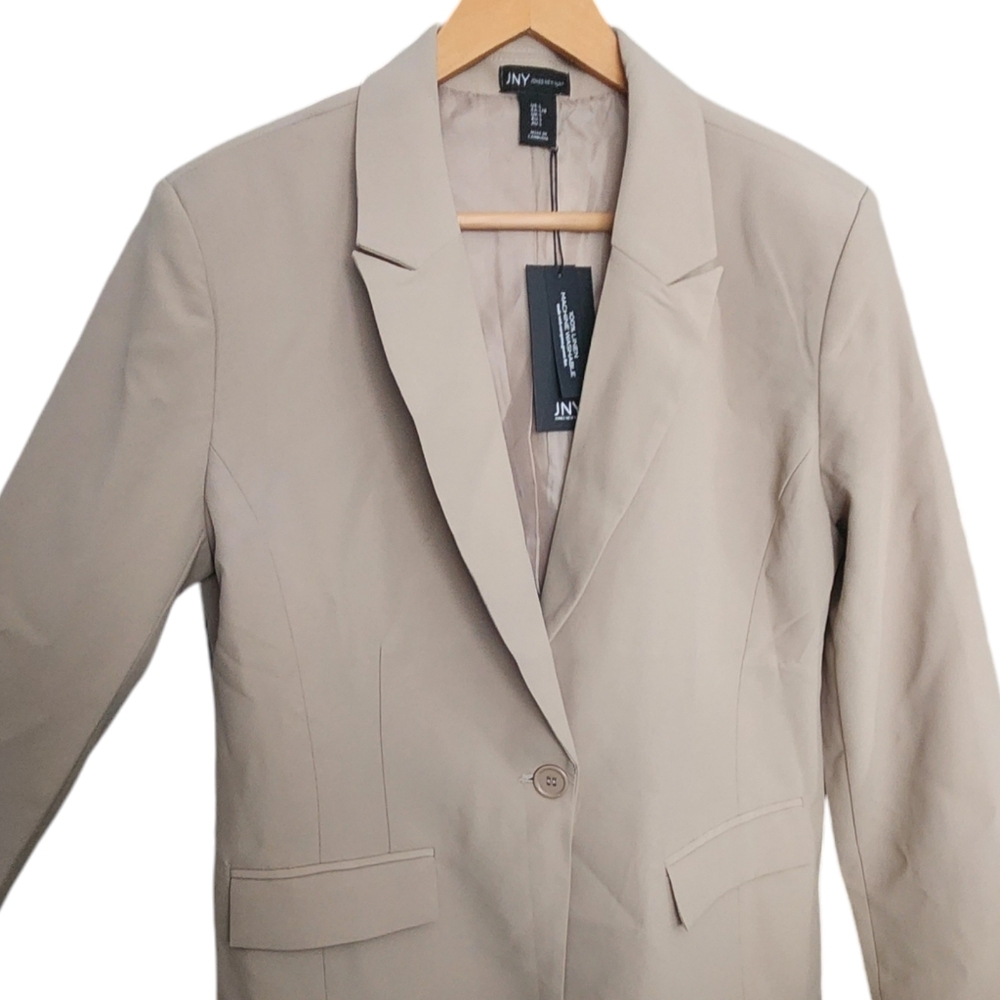 Jones New York Women's Beige Blazer Size L Preppy Business Casual - Picture 3 of 10